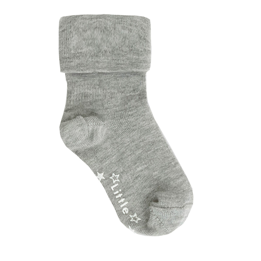 Stay-On Non-Slip Socks - Grey Sky