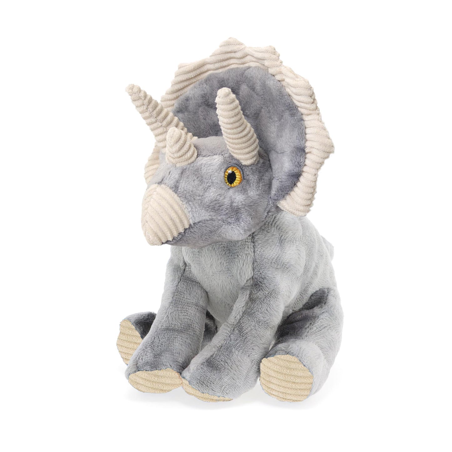 Grey Triceratops - 12cm Eco Cuddly