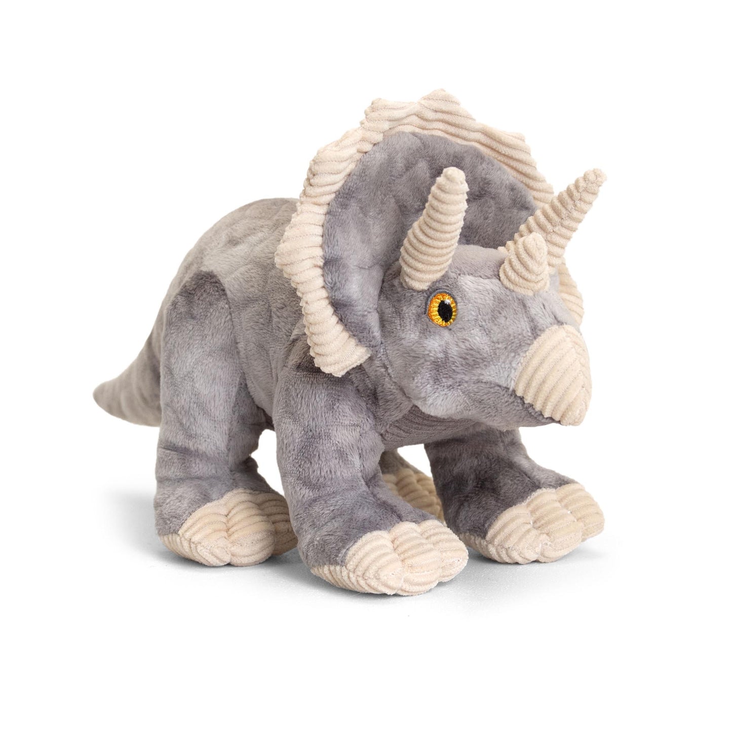 Grey Triceratops - 38cm Eco Cuddly