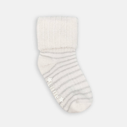 Cosy Stay-On Non-Slip Socks - Sparkle Stripe