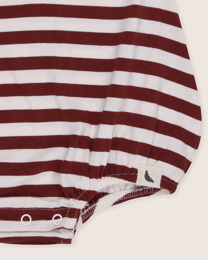 Brick Stripe Bubble Romper