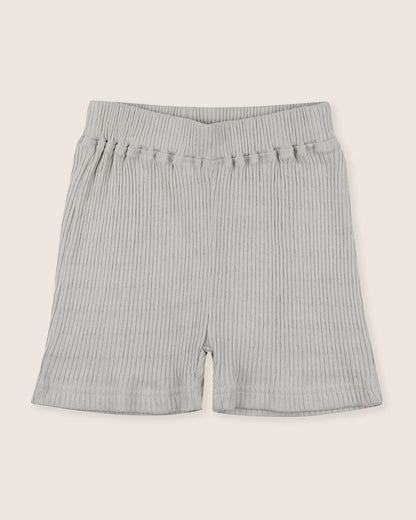 Textured T-shirt & Shorts Set