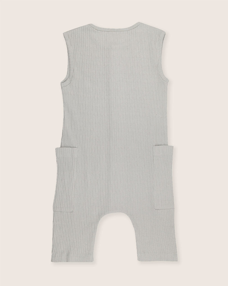 Textured Shortie Dungarees