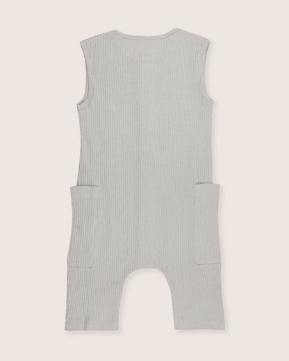 Textured Shortie Dungarees
