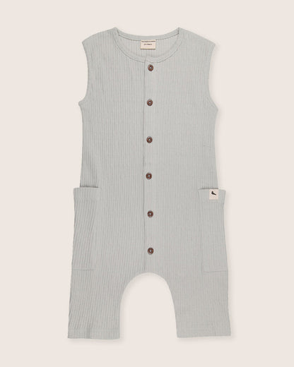 Textured Shortie Dungarees
