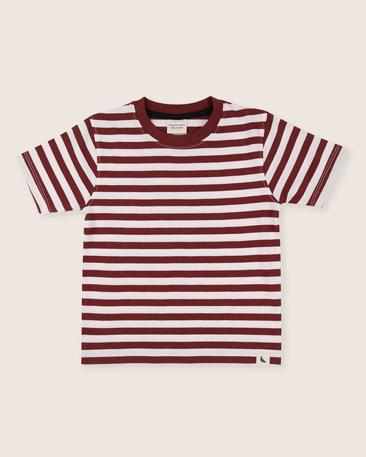 Layering T-shirt - Brick Stripe