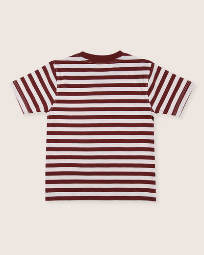 Layering T-shirt - Brick Stripe