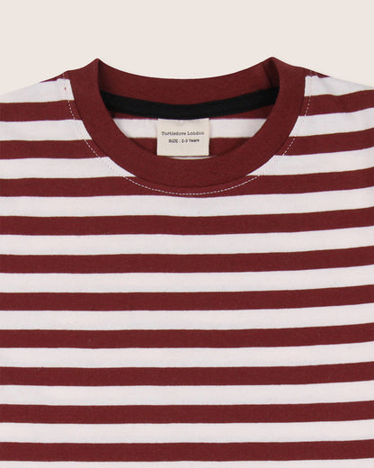 Layering T-shirt - Brick Stripe