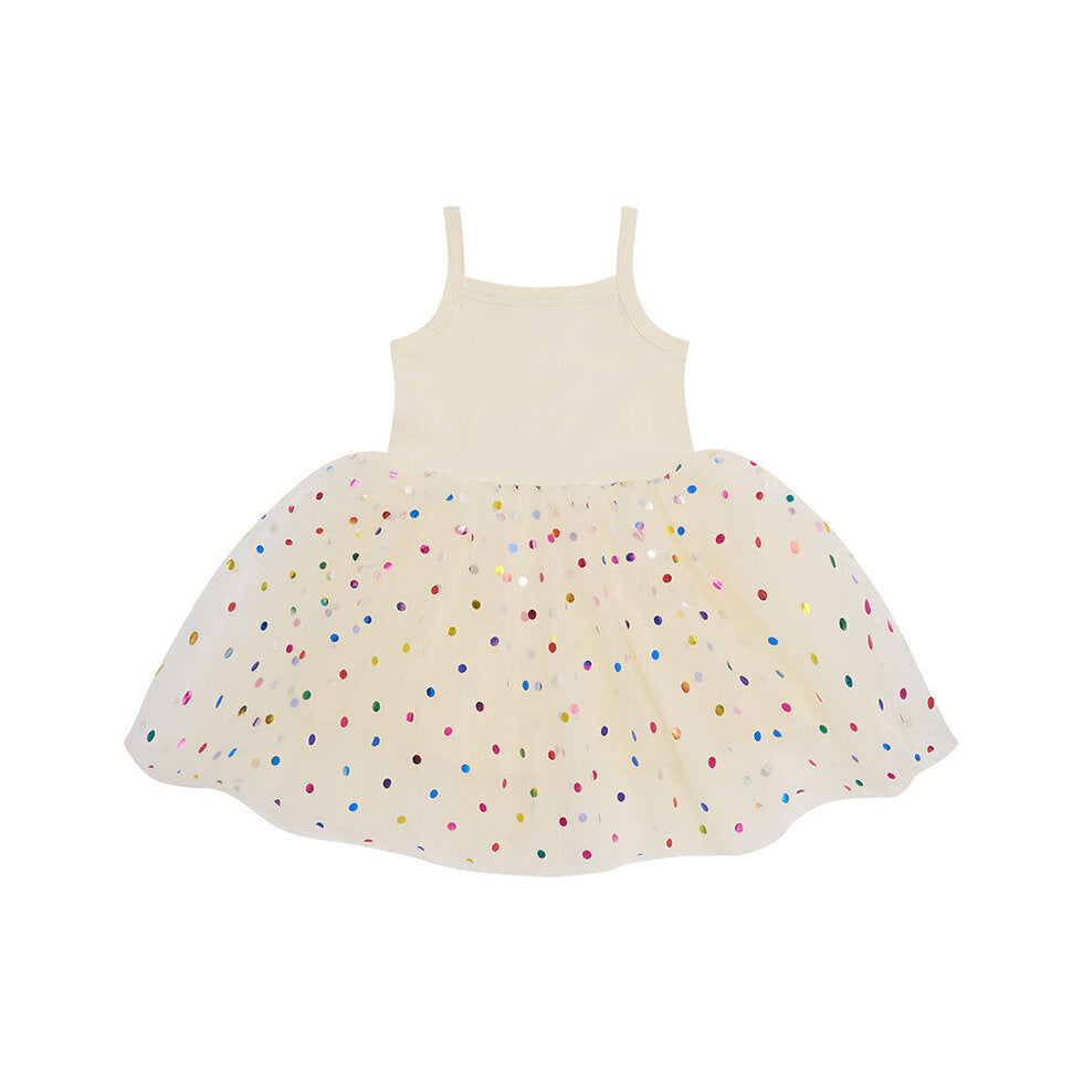 Vanilla Spot Tulle Dress