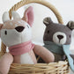 Knitted Animal Gift Set with Gift Box