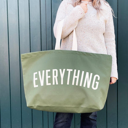 “Everything” Olive Green Really Big Bag