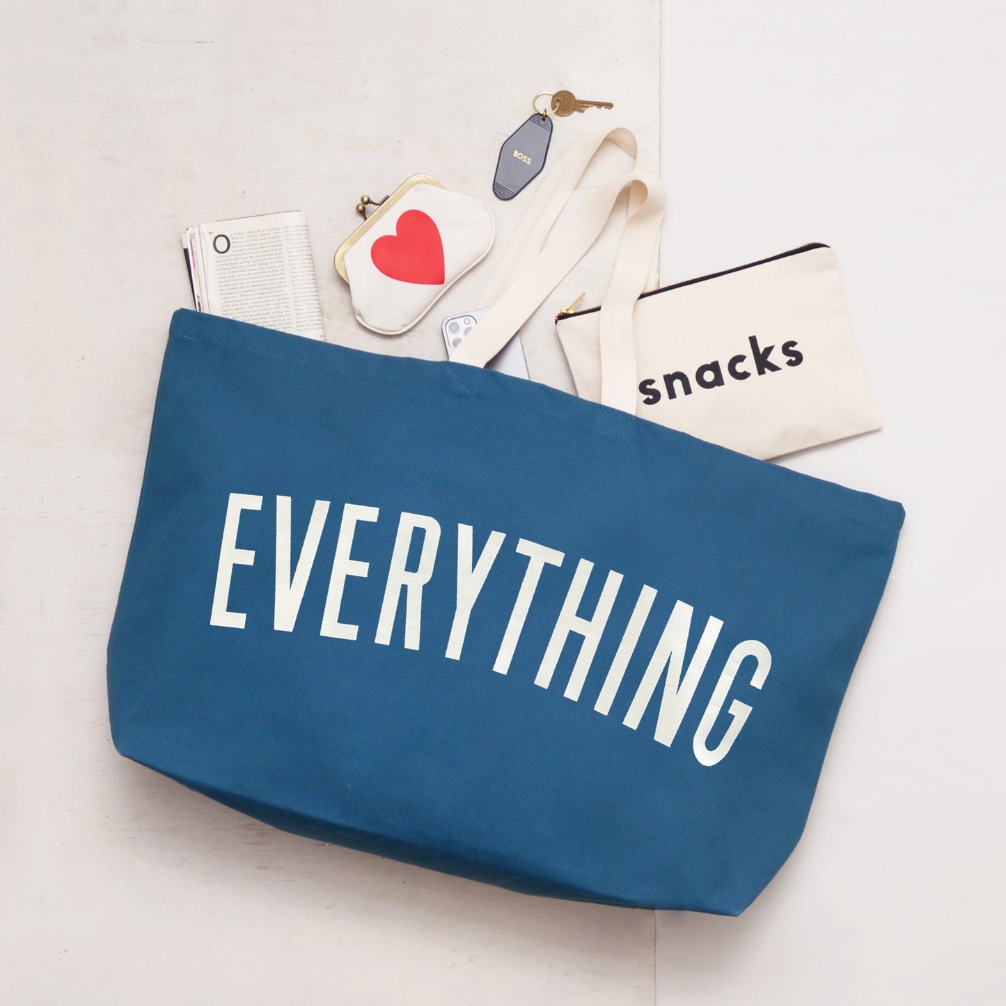 “Everything” Ocean Blue Really Big Bag