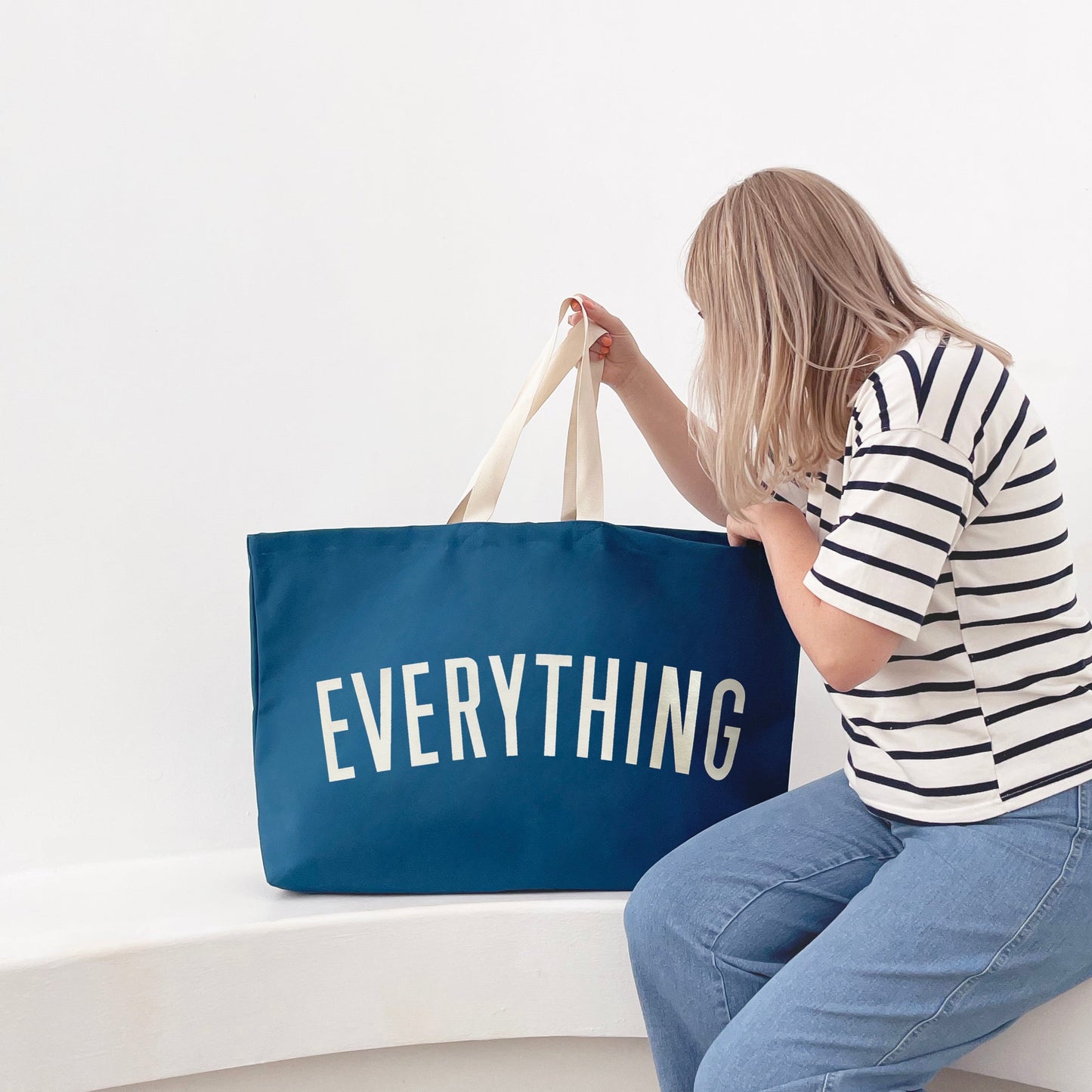 “Everything” Ocean Blue Really Big Bag