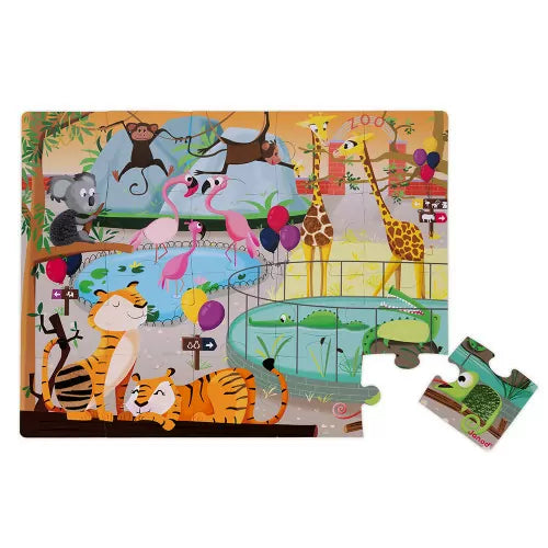 Janod - A Day At The Zoo Tactile Puzzle