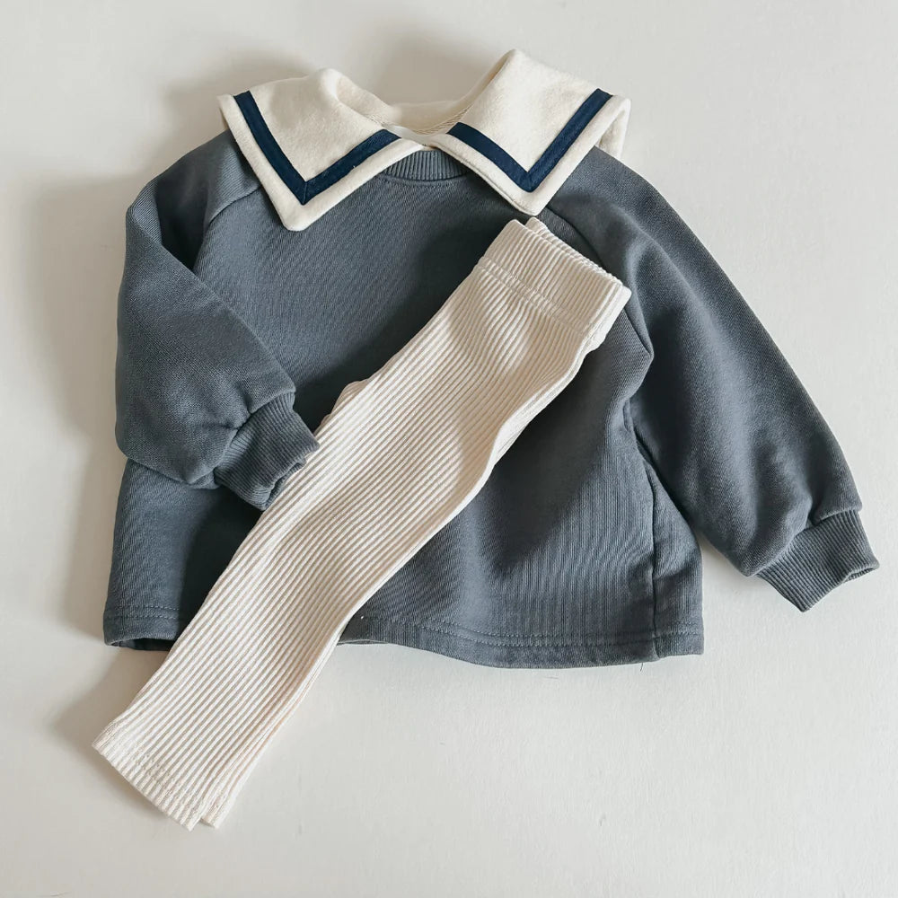 Little Prince of London - Marine Blue Sweatshirt