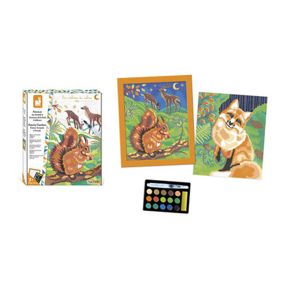 Painting By Numbers Watercolour - Forest Animals