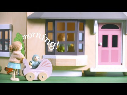 Dolls House Wooden Nursery Set
