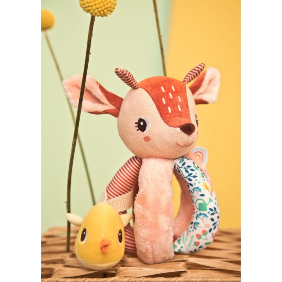 Stella the Deer Rattle with Handles