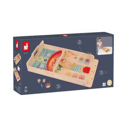 Retro Wooden Shuffleboard Game