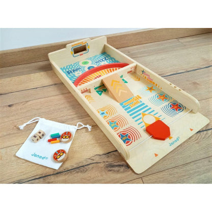 Retro Wooden Shuffleboard Game