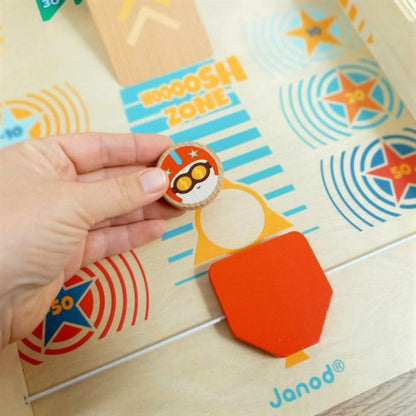 Retro Wooden Shuffleboard Game