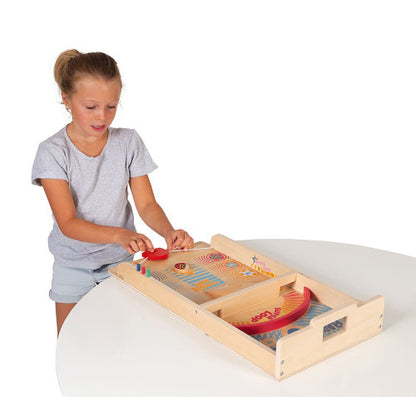 Retro Wooden Shuffleboard Game