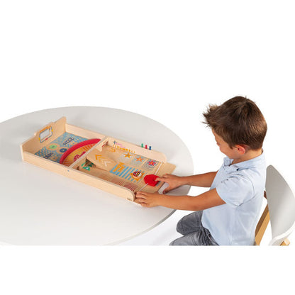 Retro Wooden Shuffleboard Game