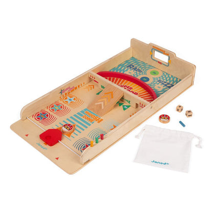 Retro Wooden Shuffleboard Game