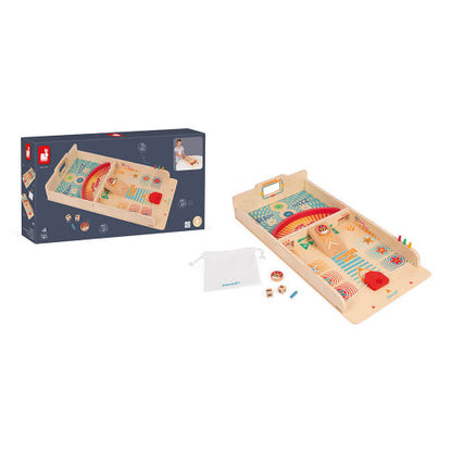 Retro Wooden Shuffleboard Game