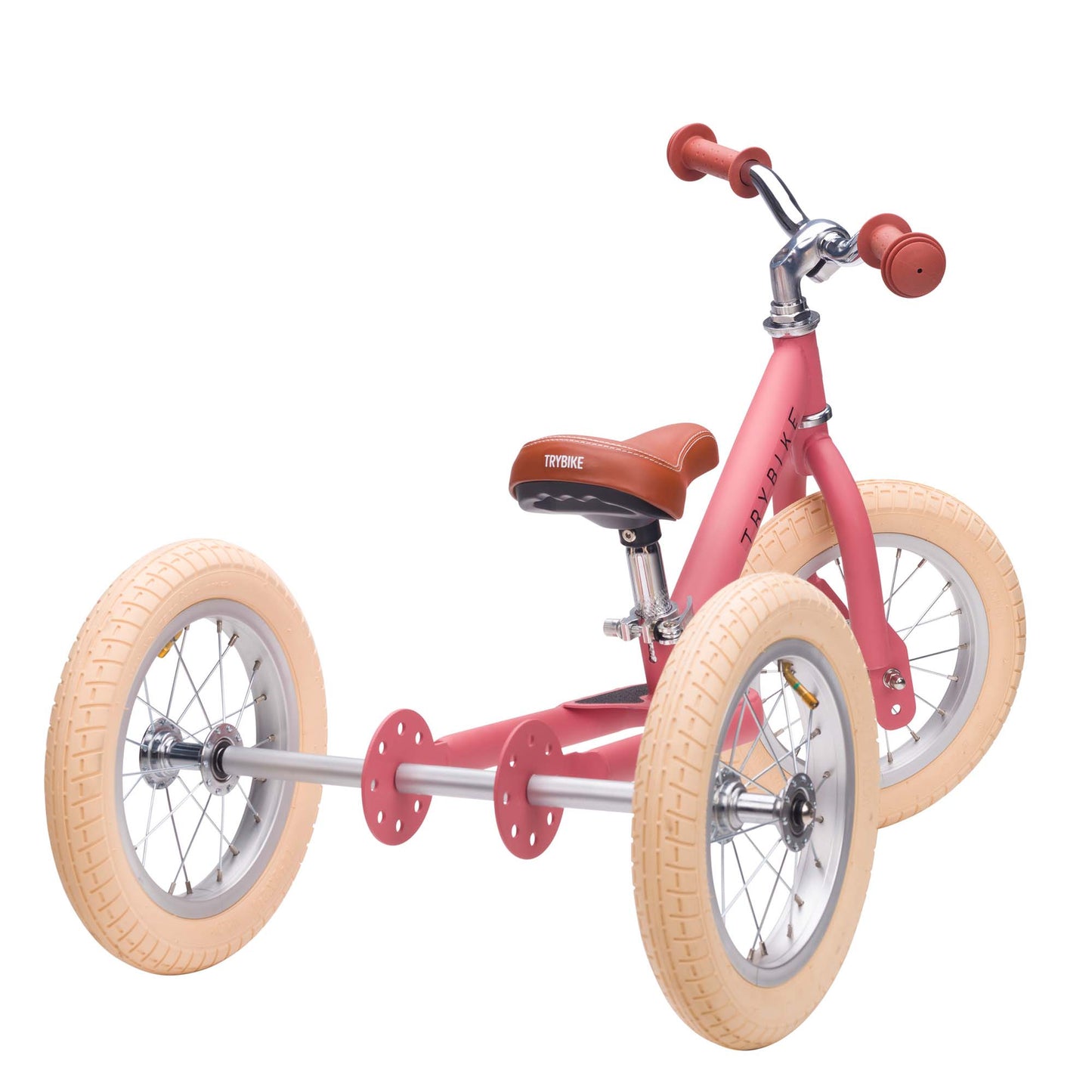 TryBike Steel Balance Trike - Vintage Pink