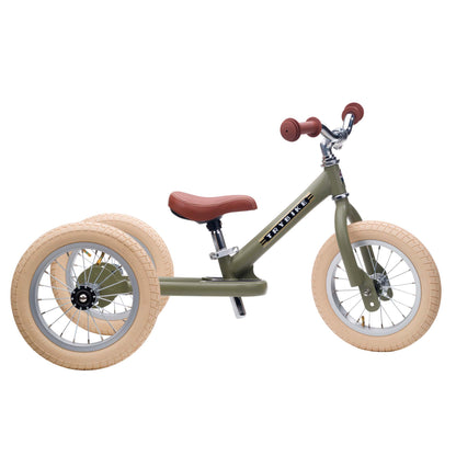 TryBike Steel Balance Trike - Vintage Green