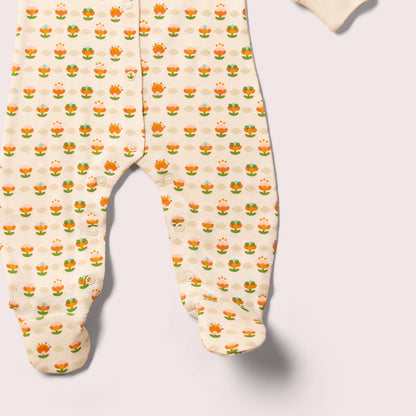 Little Blooms Organic Sleepsuit