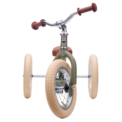 TryBike Steel Balance Trike - Vintage Green