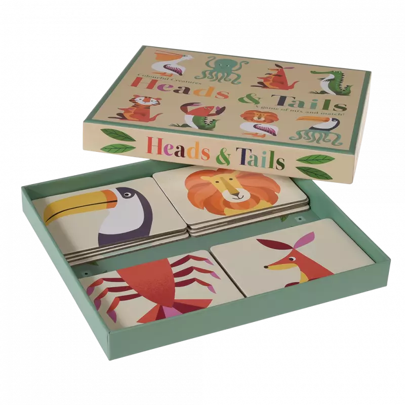 Heads and Tails Game - Colourful Creatures