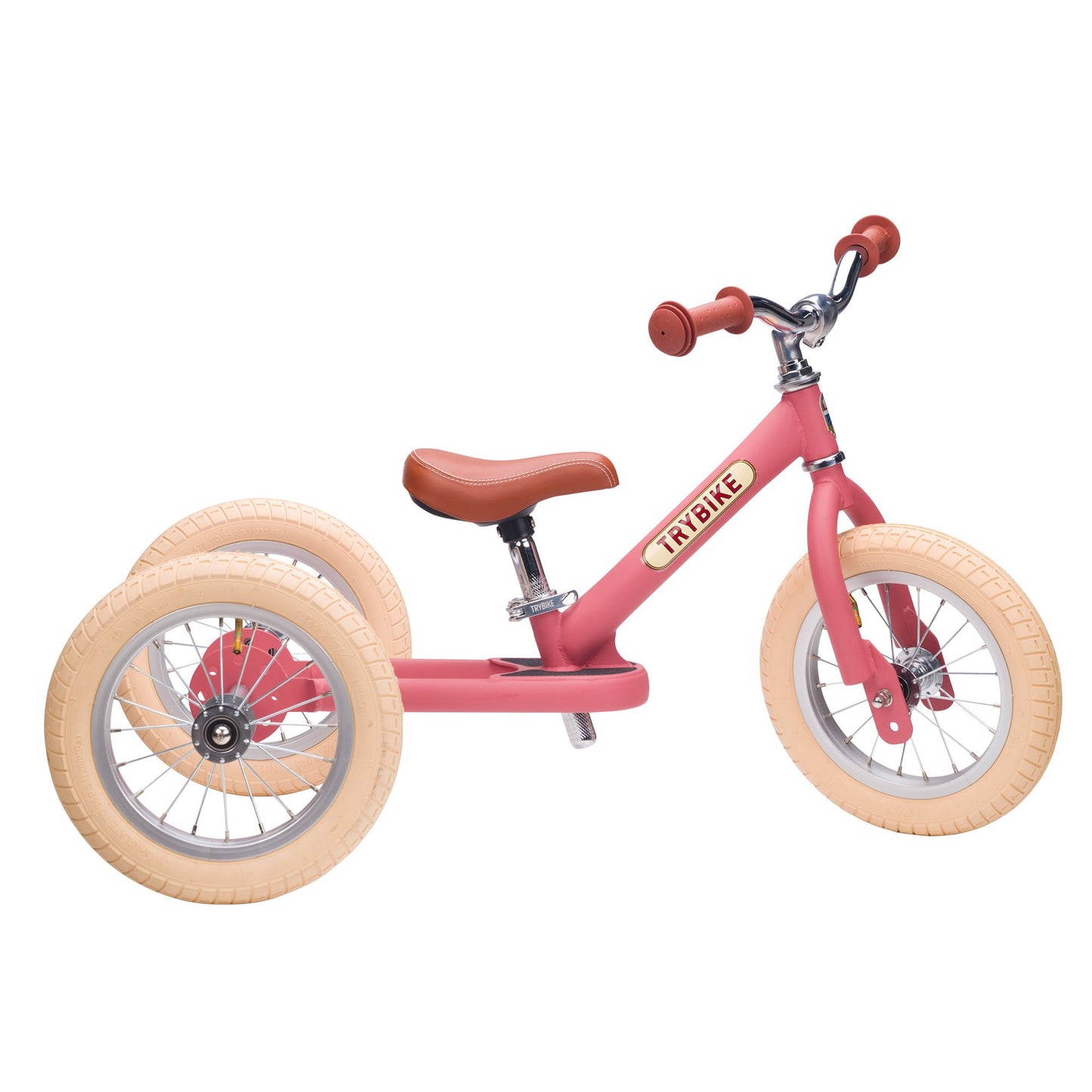 TryBike Steel Balance Trike - Vintage Pink