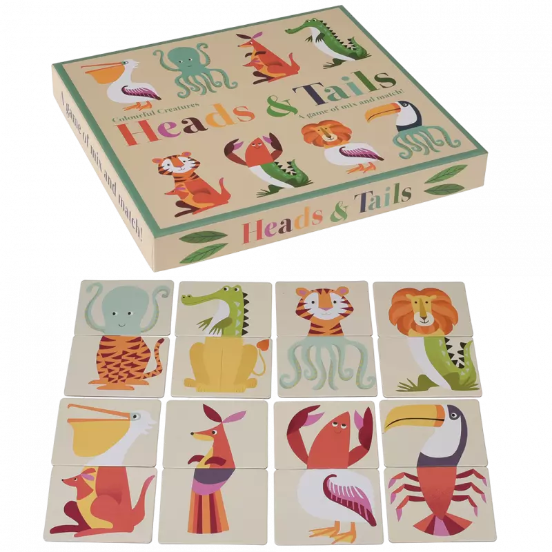 Heads and Tails Game - Colourful Creatures