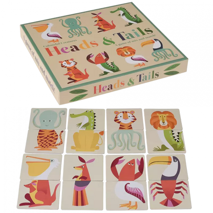 Heads and Tails Game - Colourful Creatures