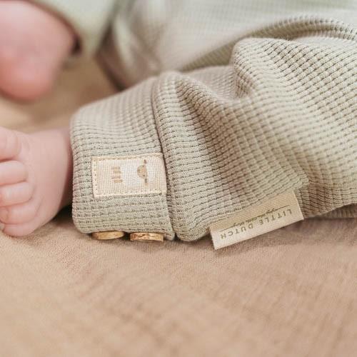 Little Farm Waffle Trousers - Soft Green
