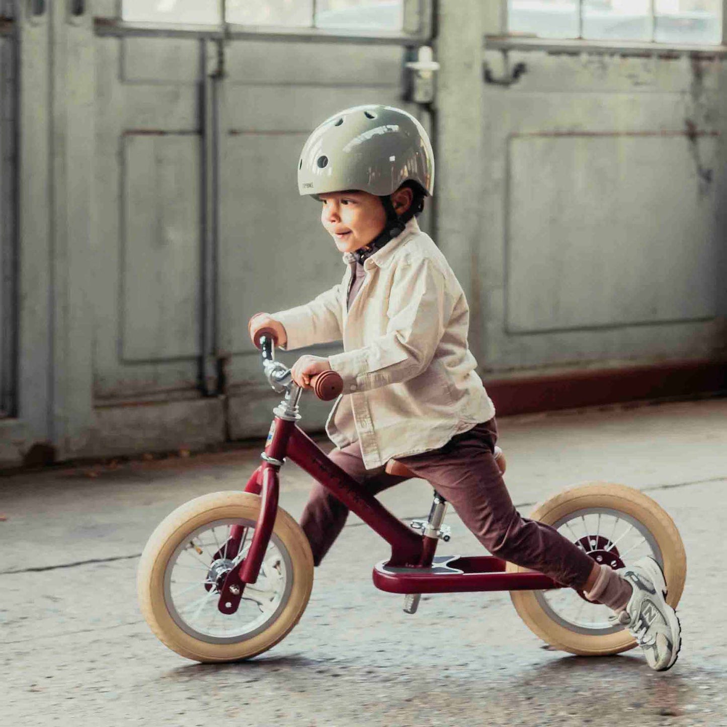 TryBike Steel Balance Trike - Vintage Red