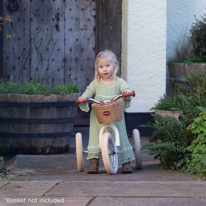 TryBike Steel Balance Bike & Trike - Vintage Cream