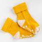 Stay-On Non-Slip Socks - Mustard with Oatmeal