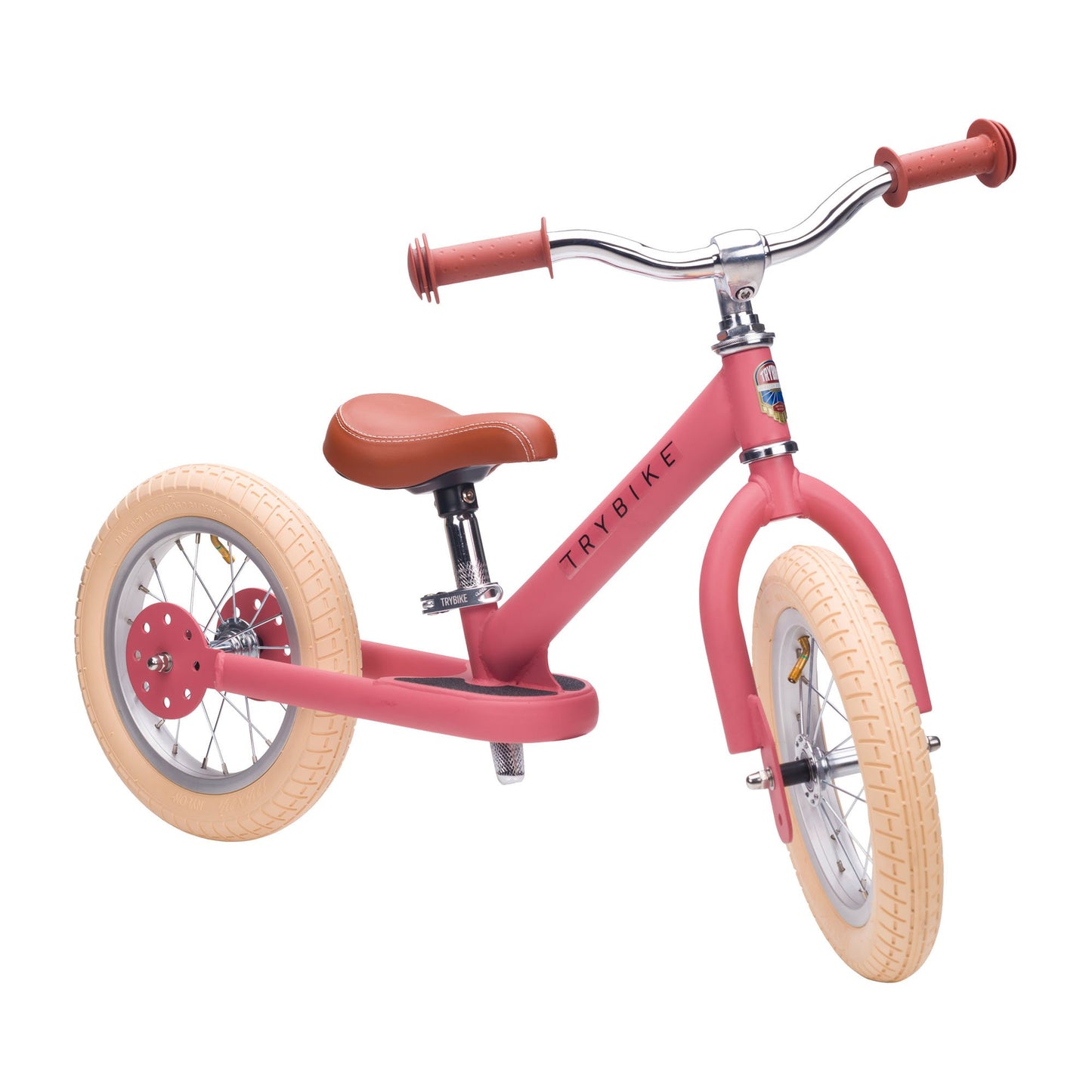 TryBike Steel Balance Trike - Vintage Pink