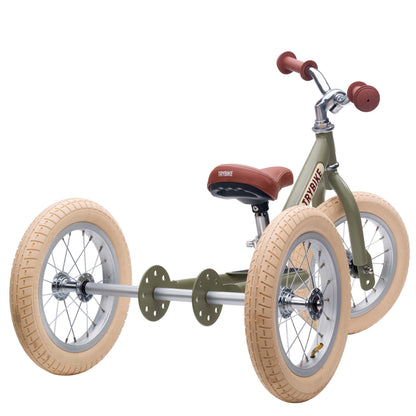TryBike Steel Balance Trike - Vintage Green