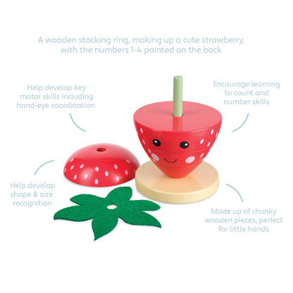Strawberry Stacking Rings