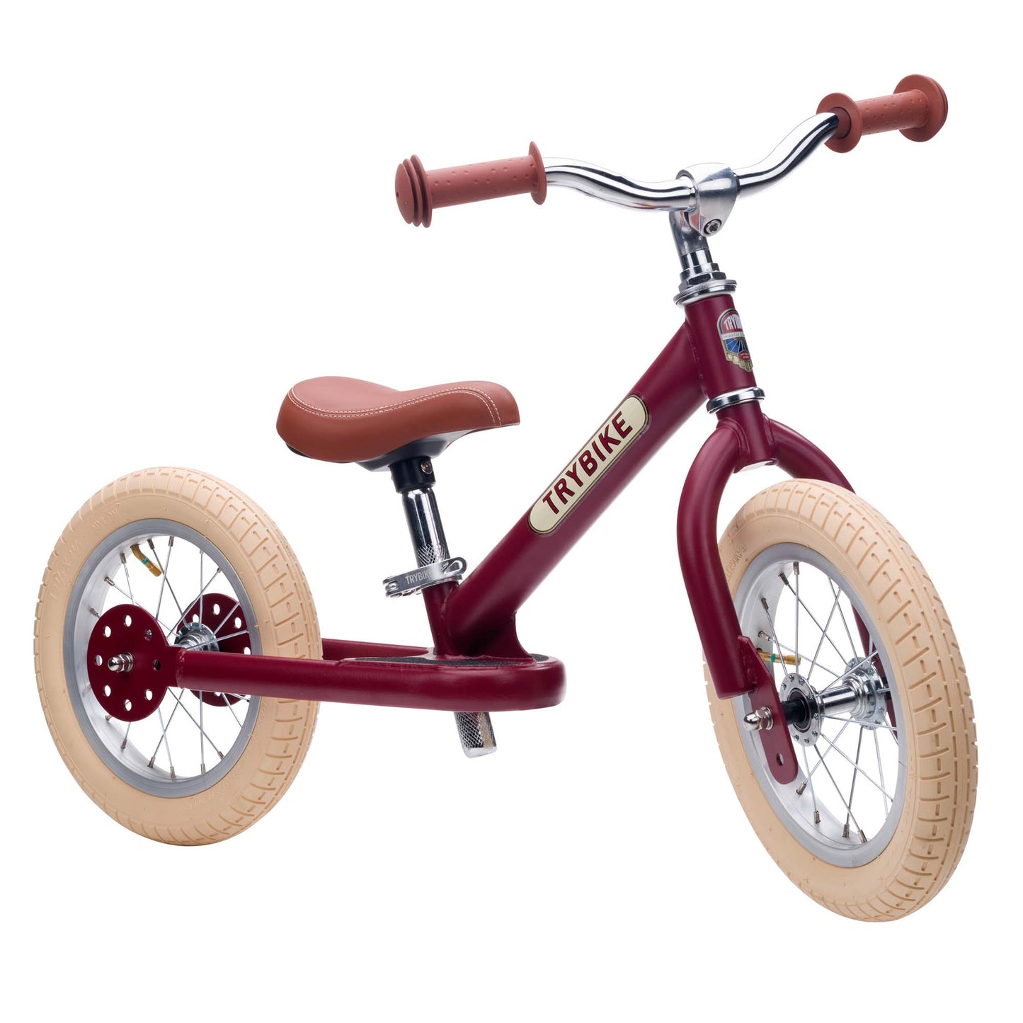 TryBike Steel Balance Trike - Vintage Red