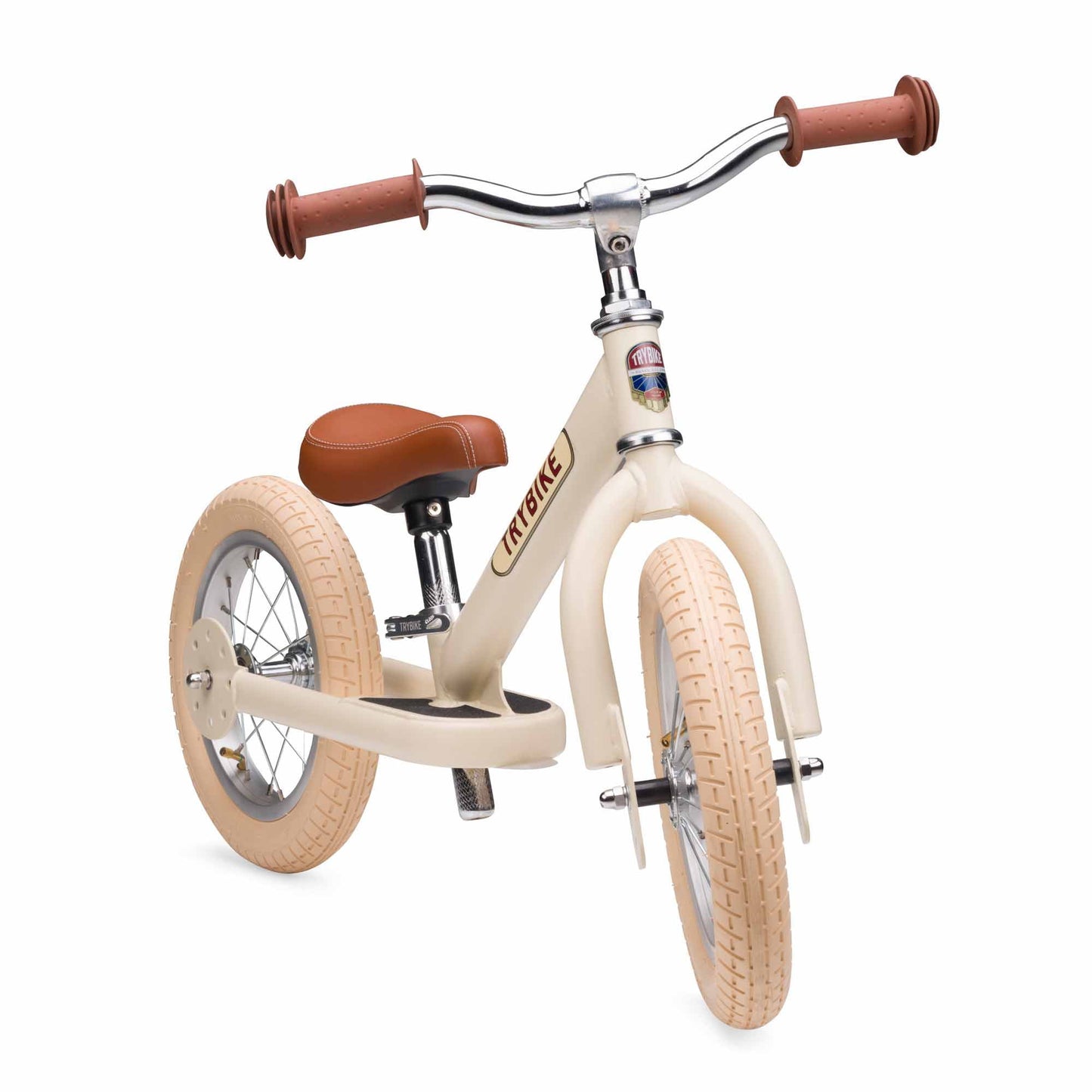 TryBike Steel Balance Bike & Trike - Vintage Cream