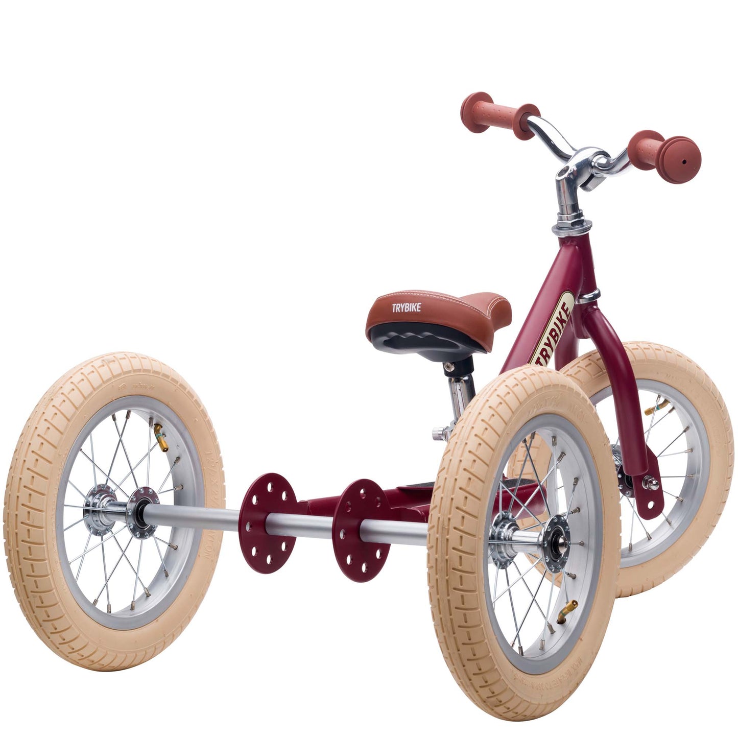 TryBike Steel Balance Trike - Vintage Red