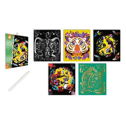 Scratch Art Animals of the World