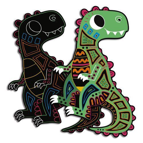 Scratch Art Dinosaurs