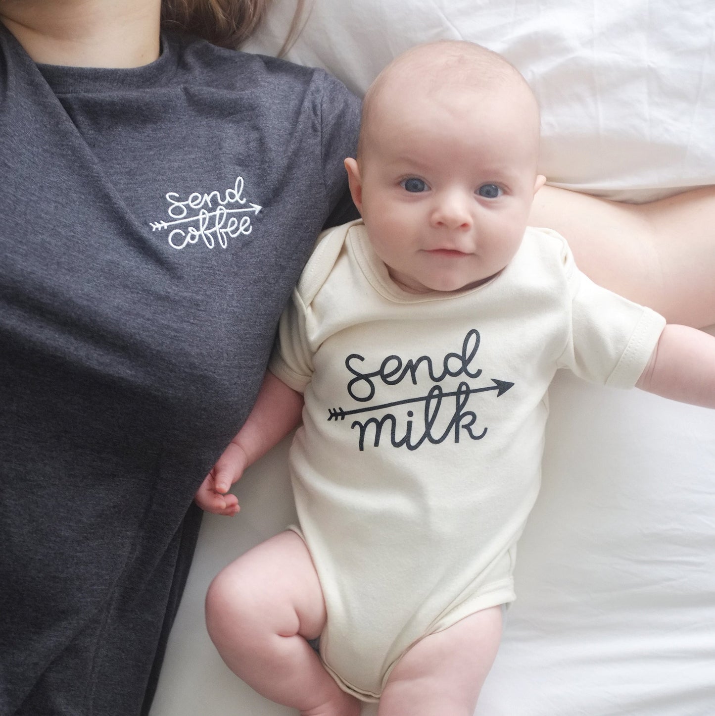 “Send Milk” Baby Bodysuit